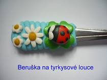 Beruška na tyrkysové louce<br>cena 60 Kč / kus